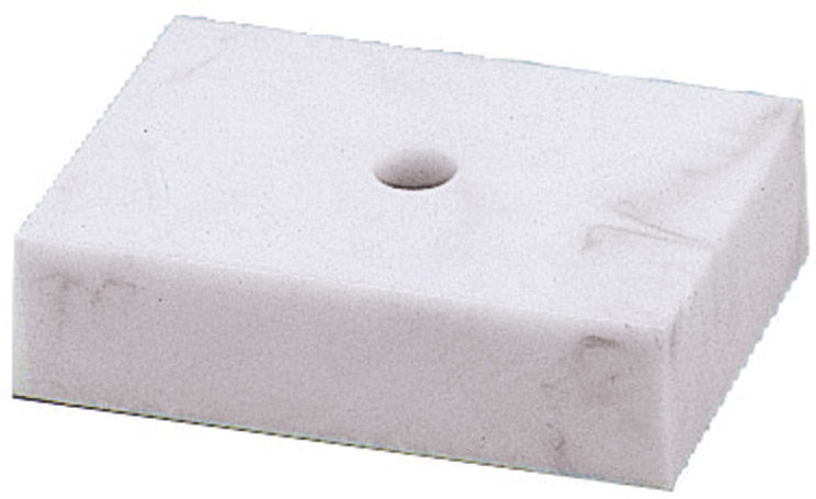 BASE 3'' X 2'' X 3/4'' WHITE MARBLE
