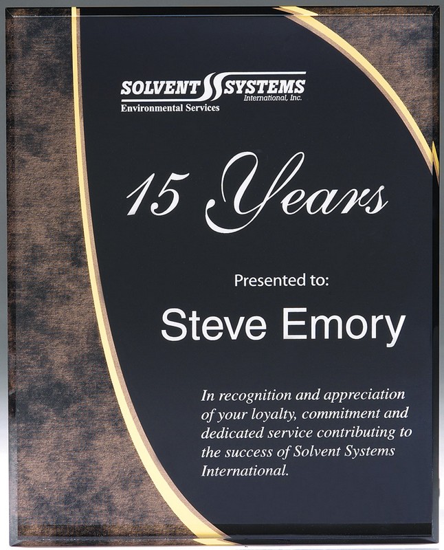 9'' X 12'' GOLD ACRYLIC PLAQUE
