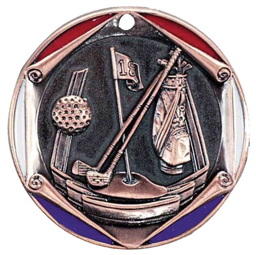 GOLF 2" MEDAL BRONZE
