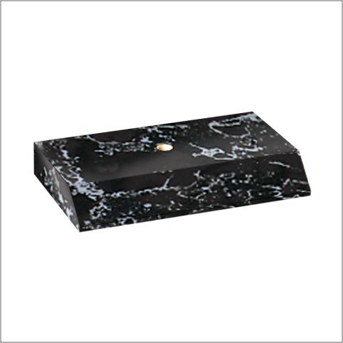 **BASE 3.5" X 4" BLACK MARBLE