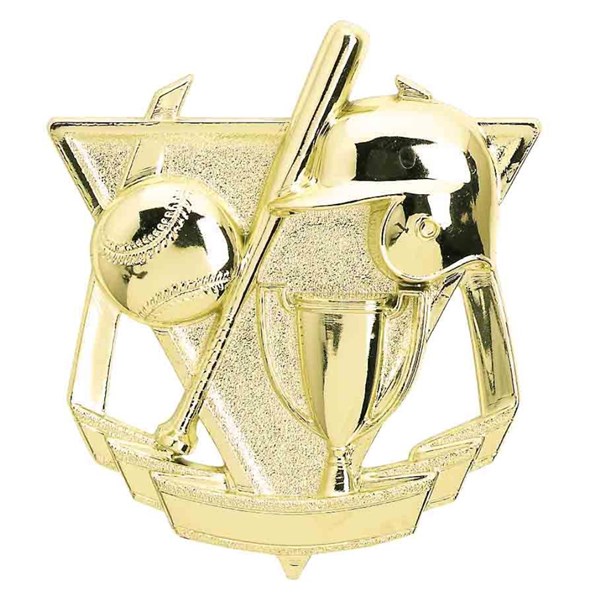 GOLD PLAQUE MOUNT BASEBALL